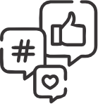 Ícone representando Consultoria, com símbolo de gráfico e análise